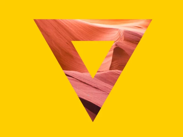 The Brandcenter triangle logo.