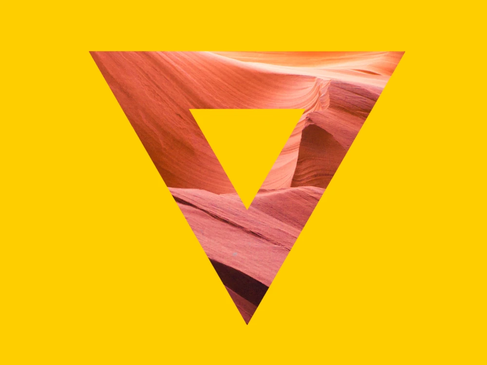 The Brandcenter triangle logo.