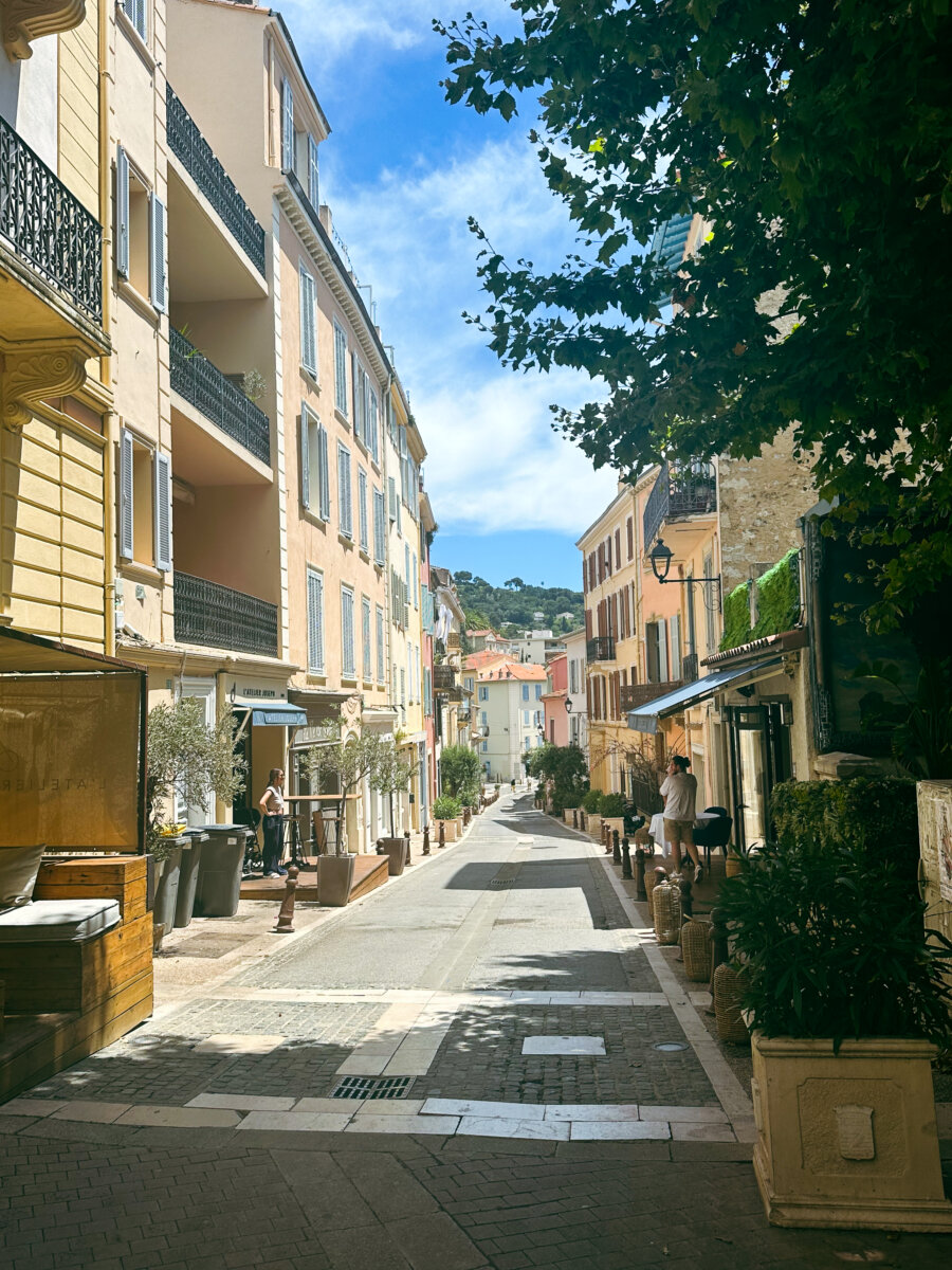 charming street in cannes france