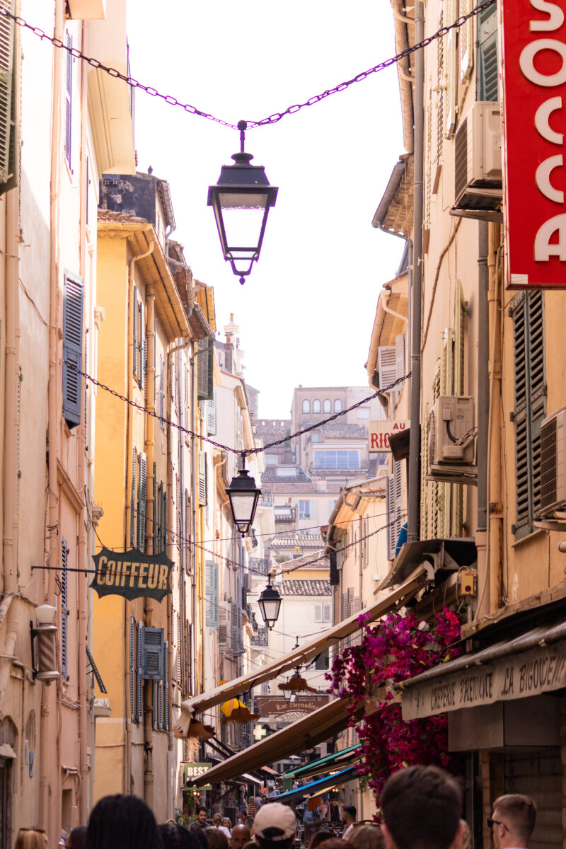 city street in  france