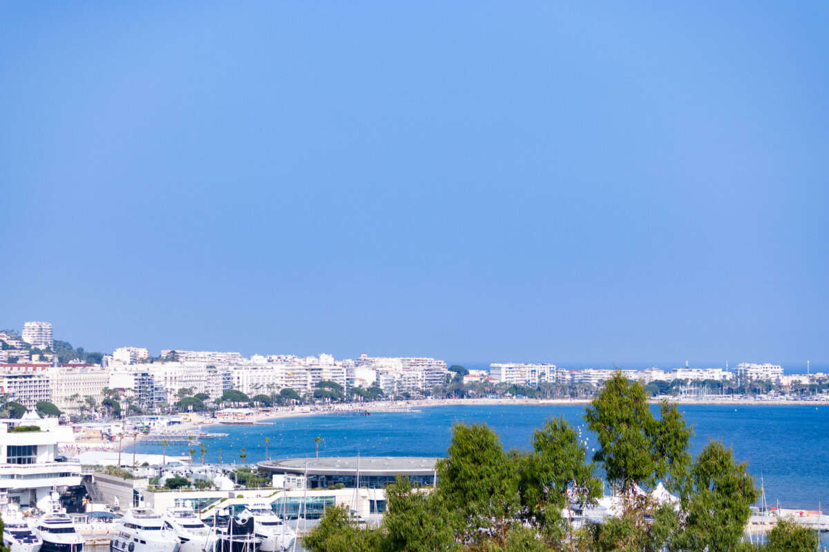 landscape with view of the sea and boats