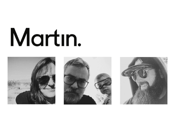 Martin logo and headshots of Allison Apperson, Mik Malunik, and Jacob Munson