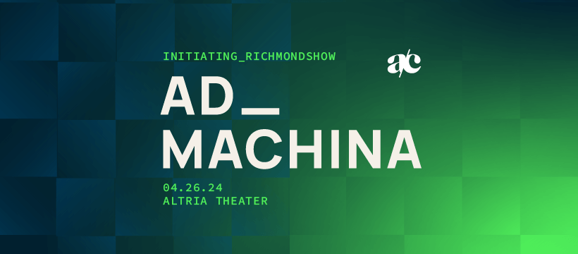 graphic for the Richmond ad club awards show titled Ad_Machina