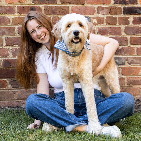 Gabe Glassman and a cute puppy