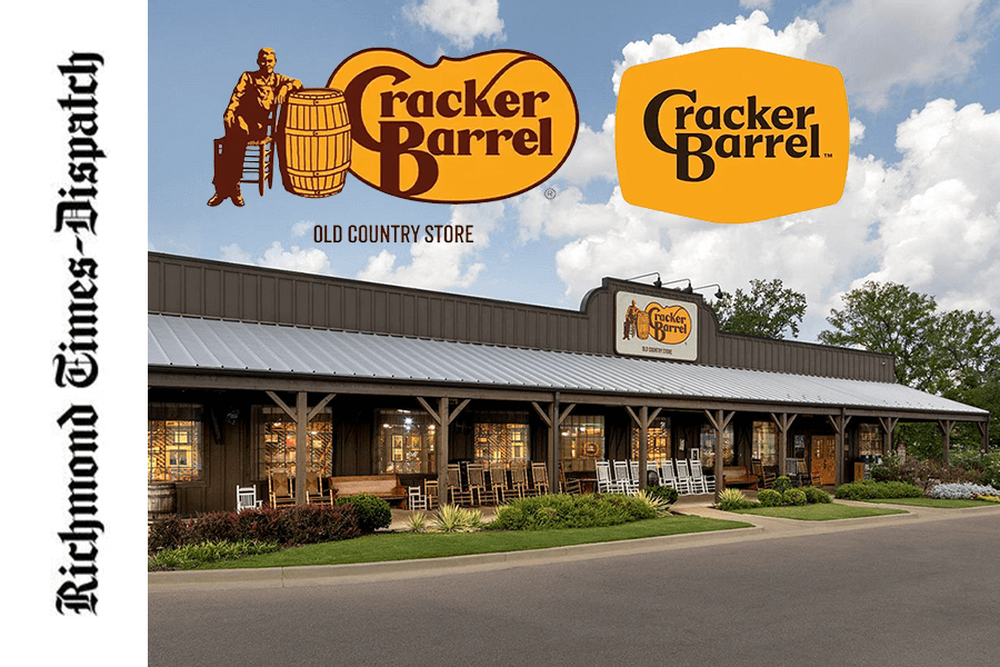 cracker barrel logos, storefront and richmond times dispatch logo