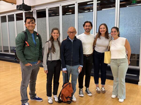 joe and students after his workshop