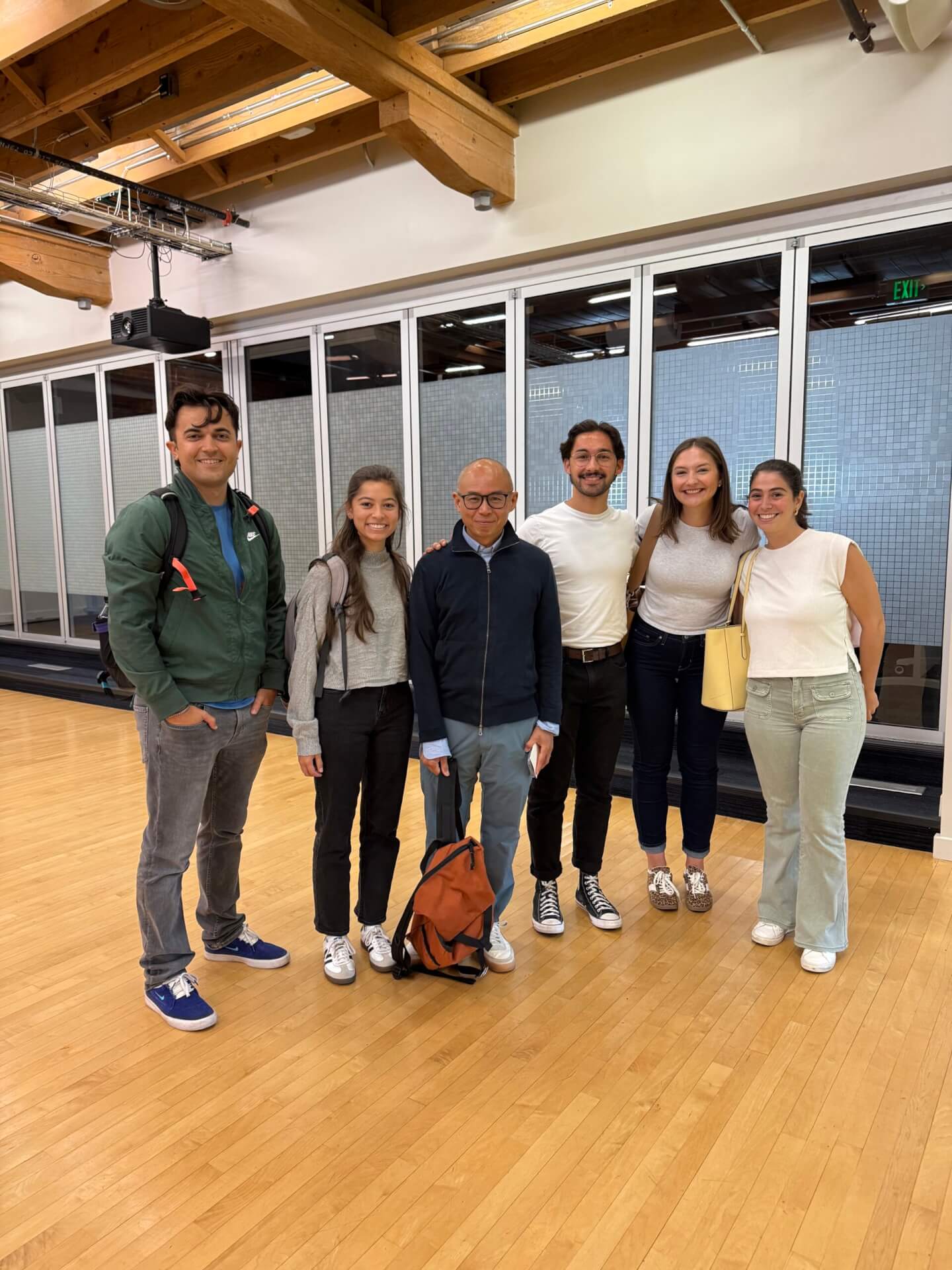 joe and students after his workshop