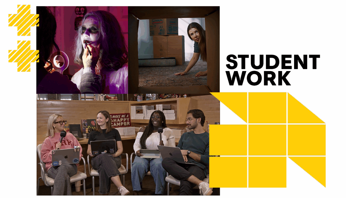 screenshits of student work