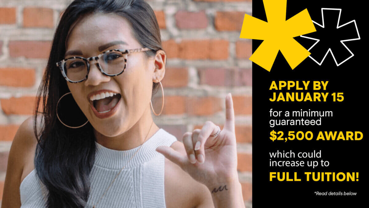 apply by january 15 20 26 for a minimum guaranteed award of 2500 dollars which could increase up to full tuition
