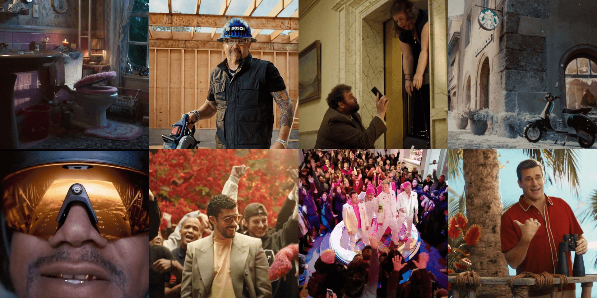 stills from super bowl spots