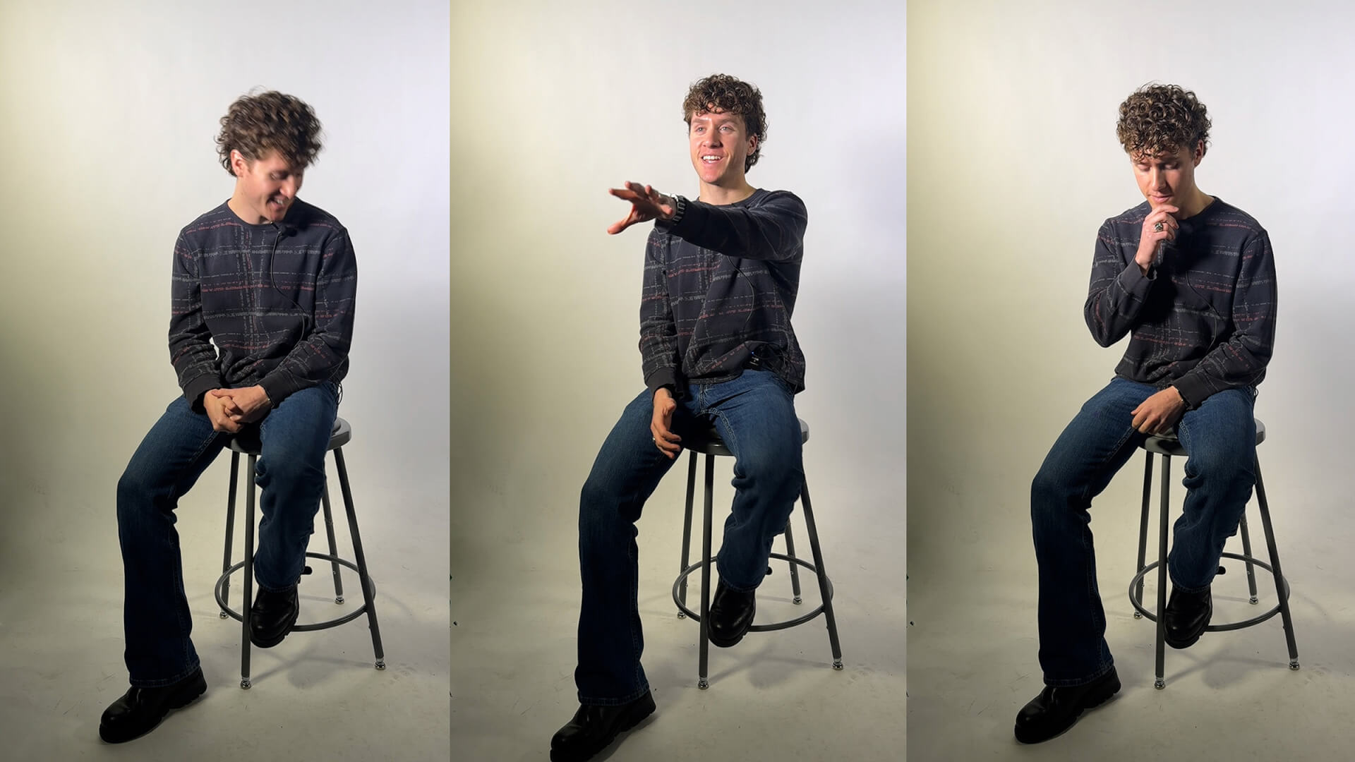 josef in filming studio at brandcenter