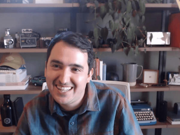 screenshot of jeff during the virtual talk