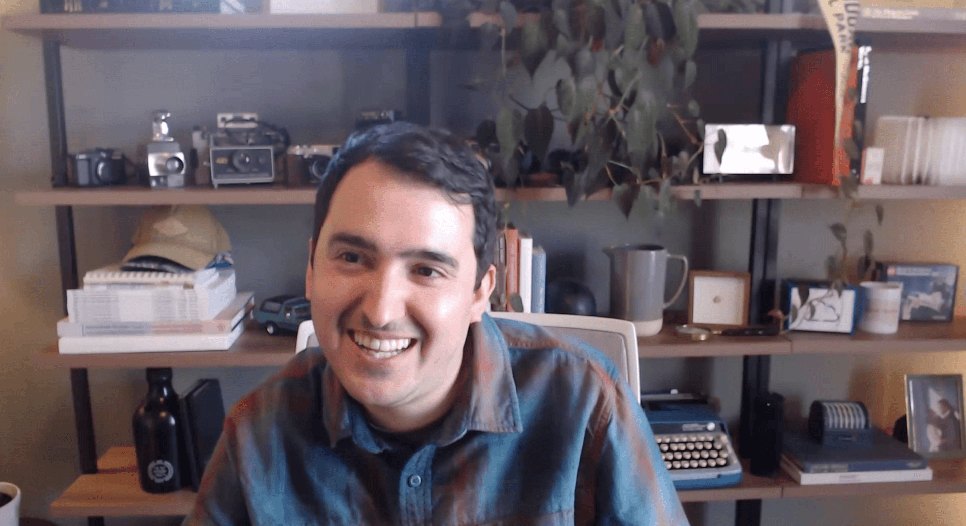 screenshot of jeff during the virtual talk