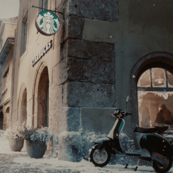 still from starbucks spot the coffee run