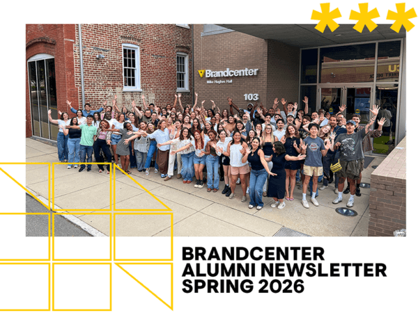 students outside mike hughes hall at orientation