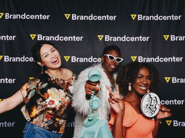 photo booth with brandcenter steap and repeat