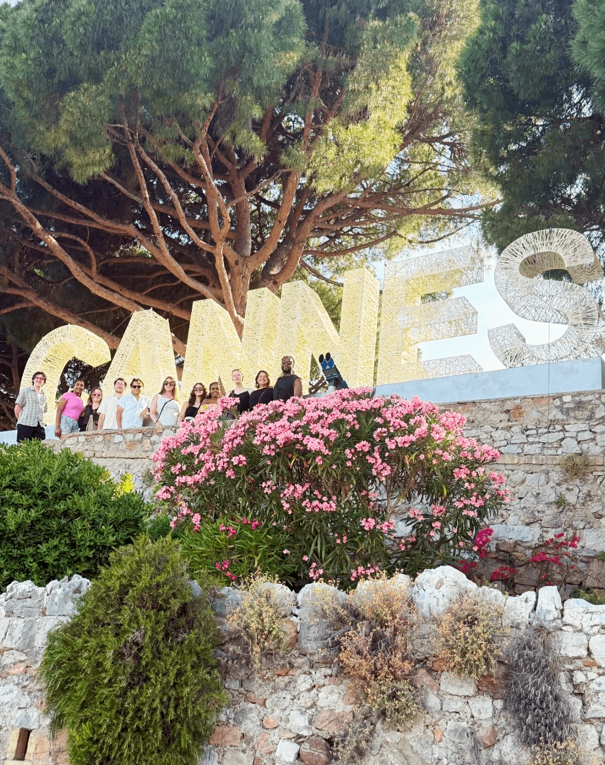 study abroad group at cannes
