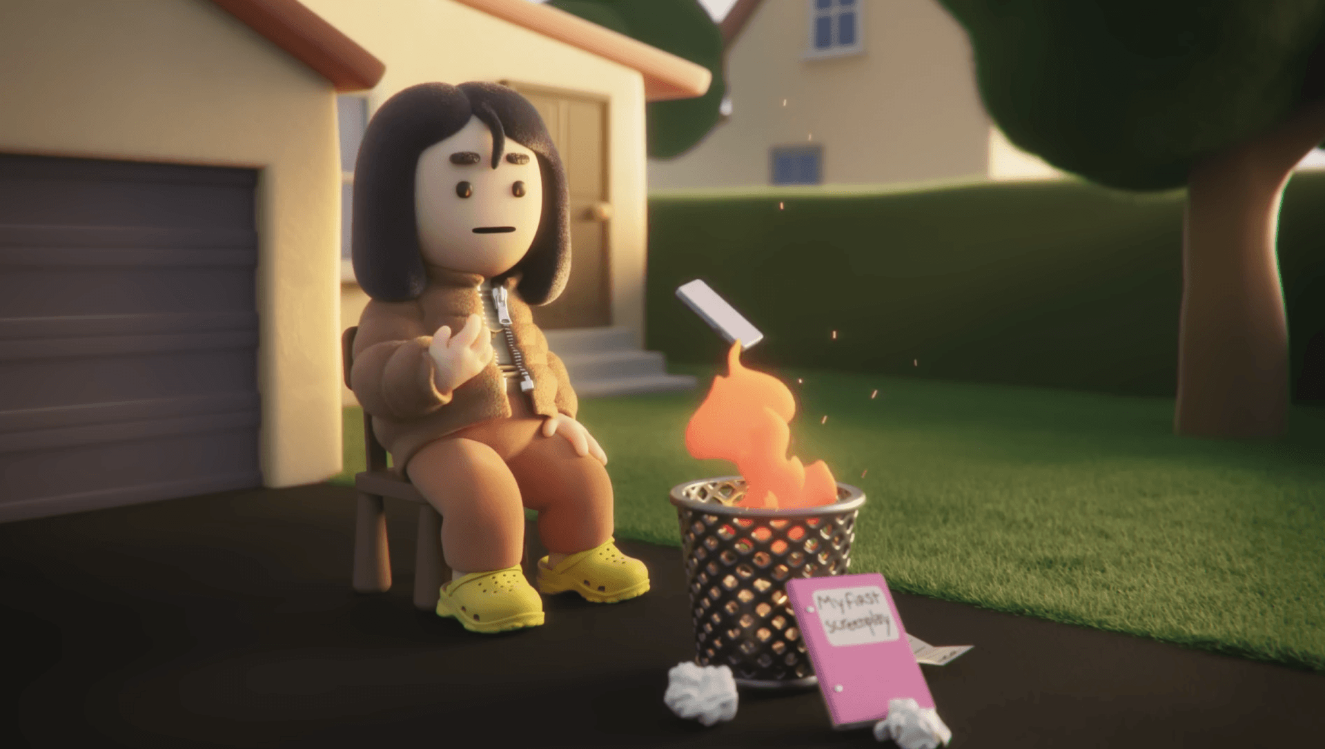 still from finch self care app spot whatever it takes to get through the day