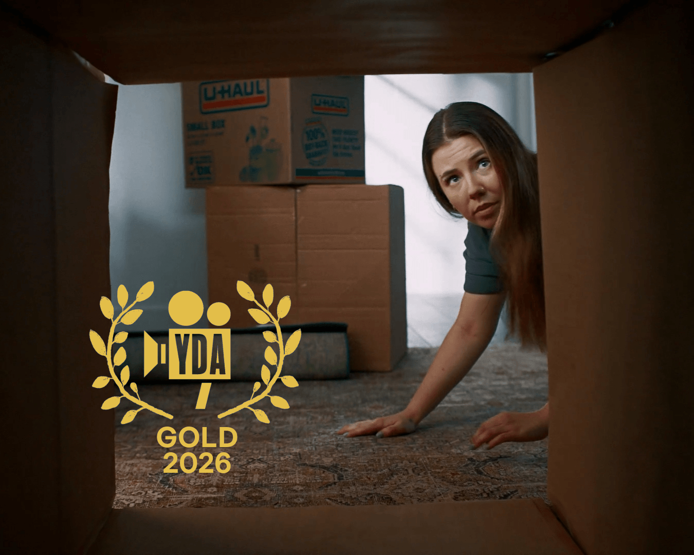 still from short with fold y d a logo
